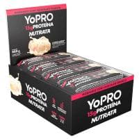 Barra de Proteínas YoPRO e Nutrata Morango com Chocolate Branco 15g - 12 unidades TESTE