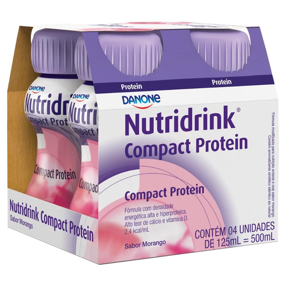 Nutridrink Compact Protein Morango com 4 unidades
