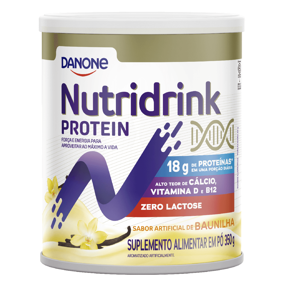 Suplemento Alimentar em Pó Nutridrink Protein Sabor Baunilha 350g