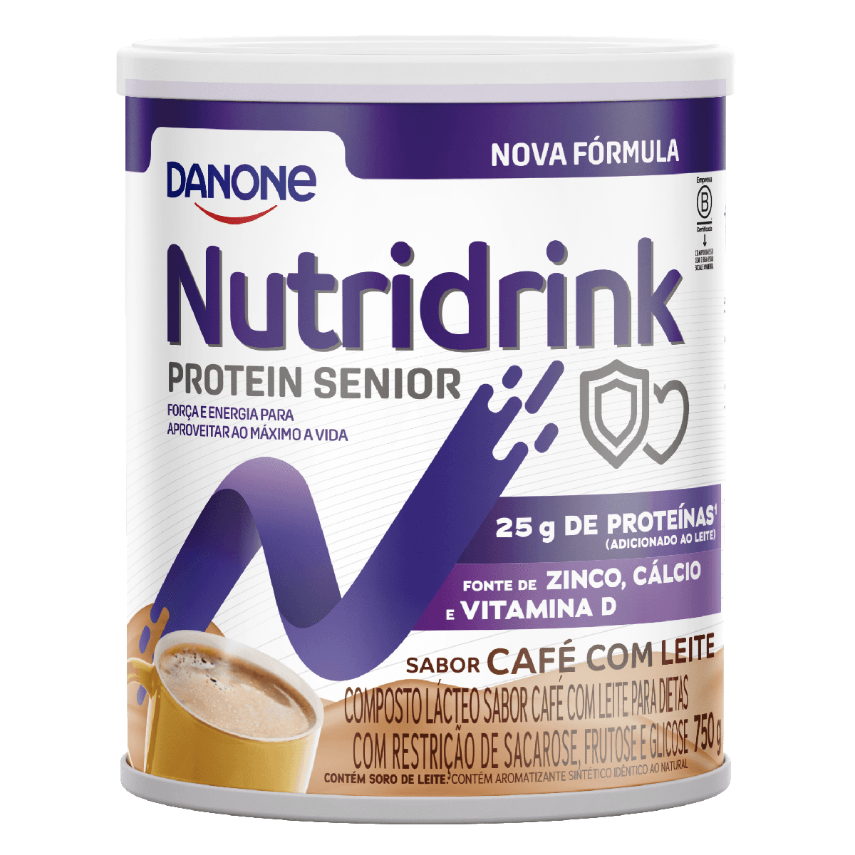 Nutridrink Protein Senior lata com 750g sabor Café com leite