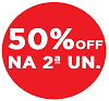50%off na 2ª unidade